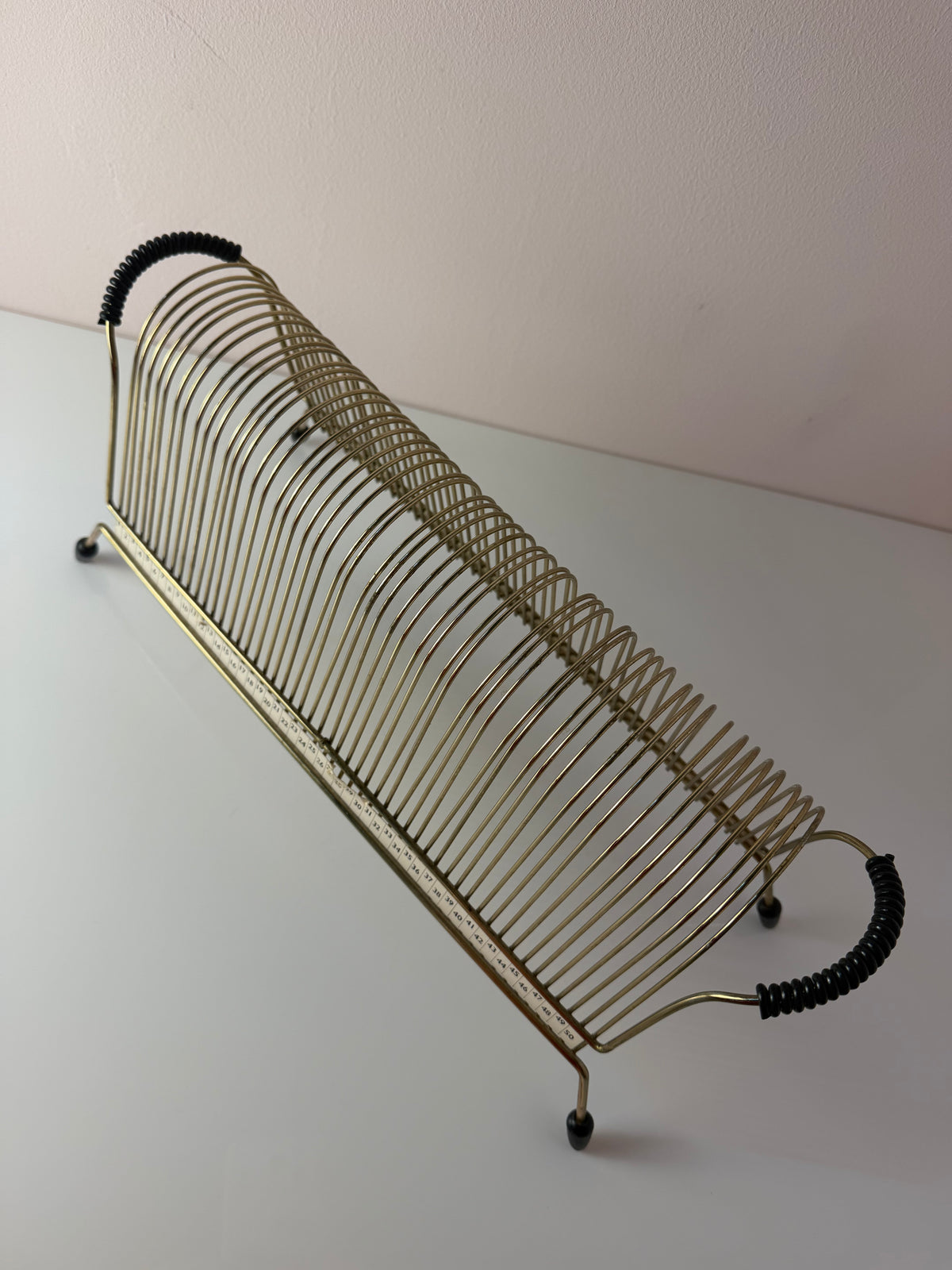 Schallplattenhalter / Fotohalter gold