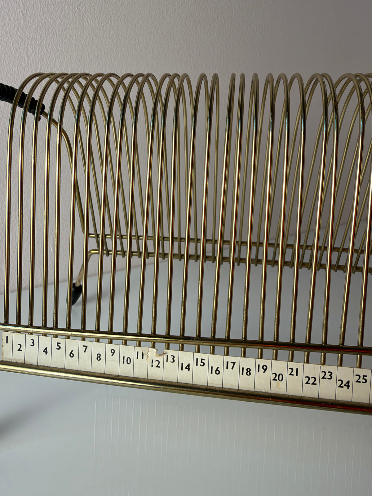 Schallplattenhalter / Fotohalter gold