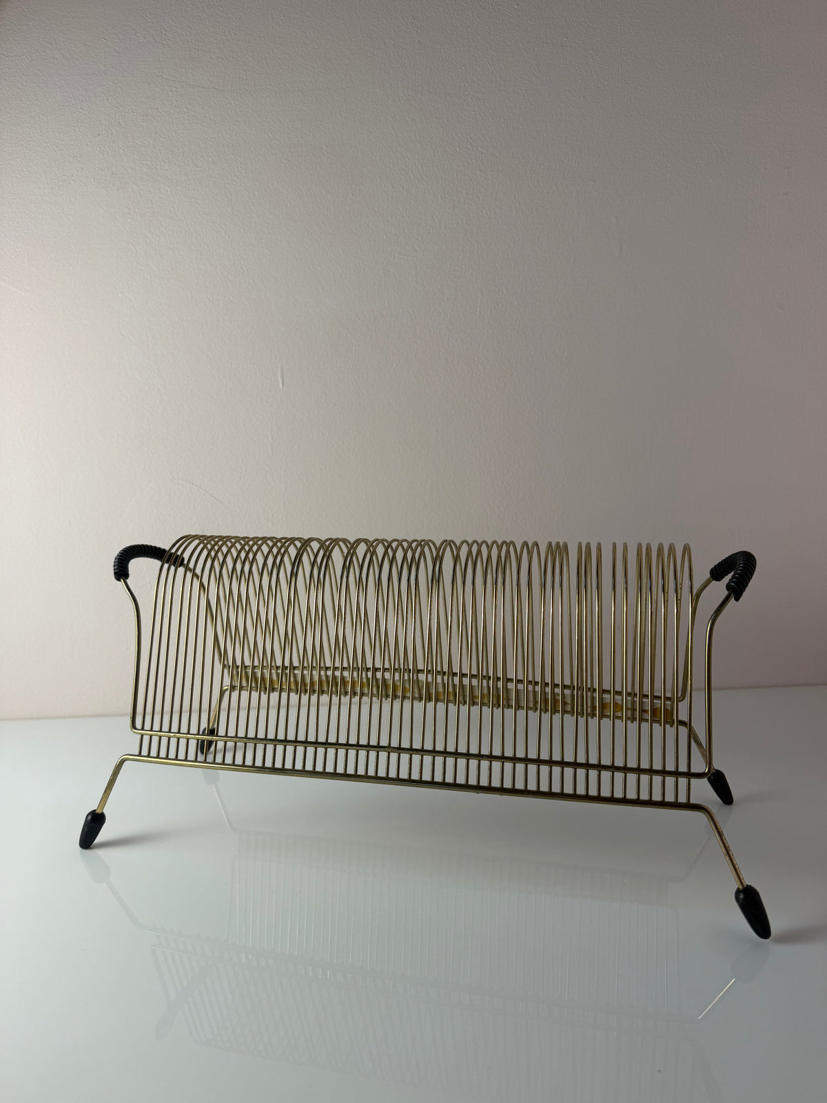 Schallplattenhalter / Fotohalter gold