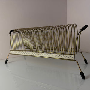 Schallplattenhalter / Fotohalter gold