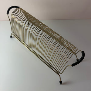 Schallplattenhalter / Fotohalter gold
