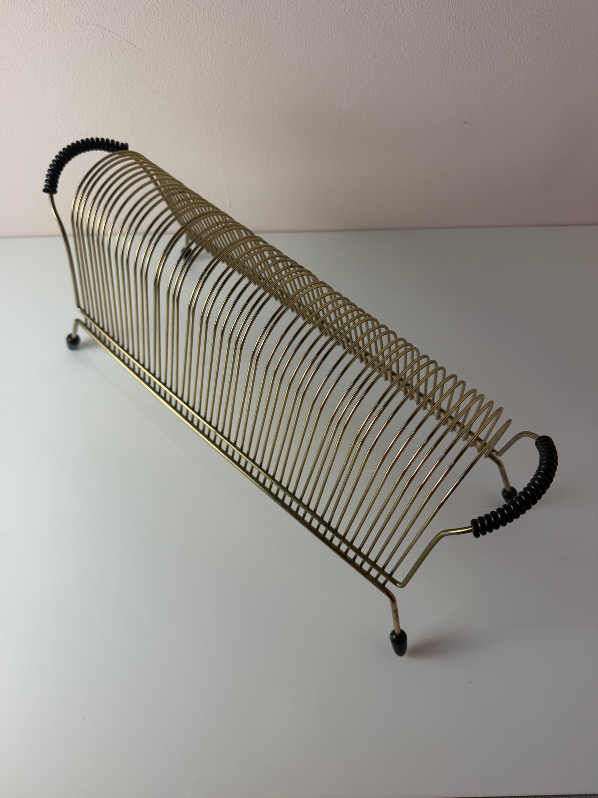 Schallplattenhalter / Fotohalter gold