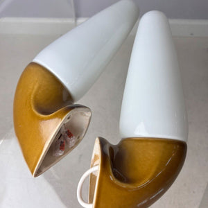 Set: 2x Wandlampe Modell 6035 braun von Sigvard Bernadotte für Ifö