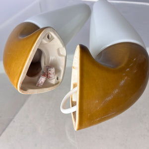 Set: 2x Wandlampe Modell 6035 braun von Sigvard Bernadotte für Ifö