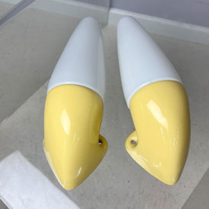 Set: 2x Wandlampe Modell 6035 gelb von Sigvard Bernadotte für Ifö