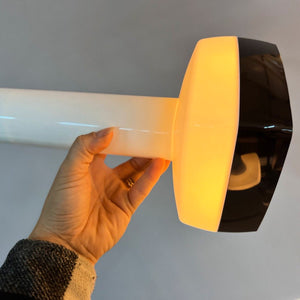Hängelampe schwarz weiß von Bent Karlby für Schrøder-Kemi