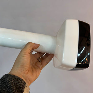 Hängelampe schwarz weiß von Bent Karlby für Schrøder-Kemi