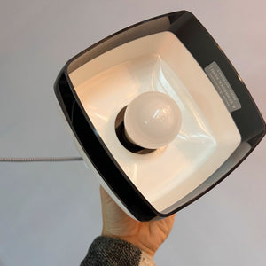 Hängelampe schwarz weiß von Bent Karlby für Schrøder-Kemi