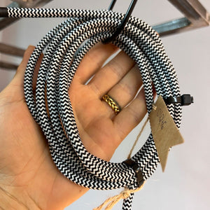 Hängelampe schwarz weiß von Bent Karlby für Schrøder-Kemi