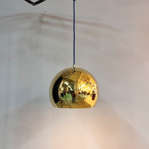 Kugellampe gold Metall