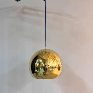 Kugellampe gold Metall