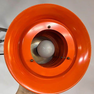 Lamellenlampe orange Kupfer