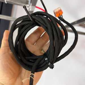 Lamellenlampe orange Kupfer