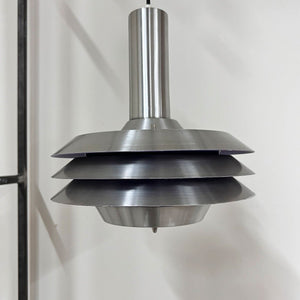 Lamellenlampe lila silber Aluminium von Carl Thore