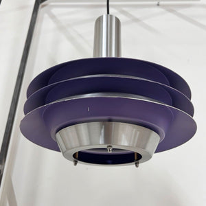 Lamellenlampe lila silber Aluminium von Carl Thore