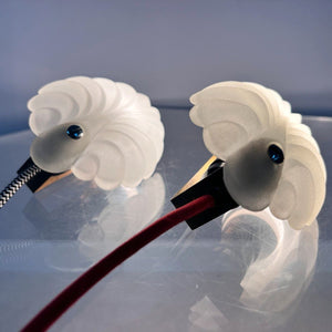 Muschel Wandlampe Opalglas