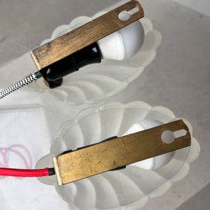 Muschel Wandlampe Opalglas