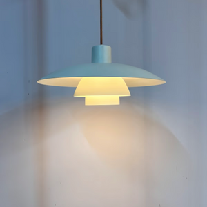 Lamellenlampe PH4/3 weiß von Poul Henningsen für Louis Poulsen