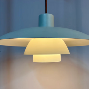 Lamellenlampe PH4/3 weiß von Poul Henningsen für Louis Poulsen