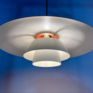 Lamellenlampe PH4/3 weiß von Poul Henningsen für Louis Poulsen