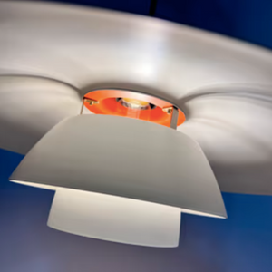 Lamellenlampe PH4/3 weiß von Poul Henningsen für Louis Poulsen