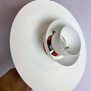 Lamellenlampe PH4/3 weiß von Poul Henningsen für Louis Poulsen