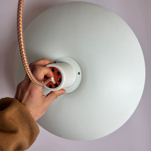 Lamellenlampe PH4/3 weiß von Poul Henningsen für Louis Poulsen