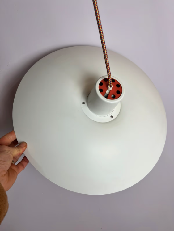 Lamellenlampe PH4/3 weiß von Poul Henningsen für Louis Poulsen