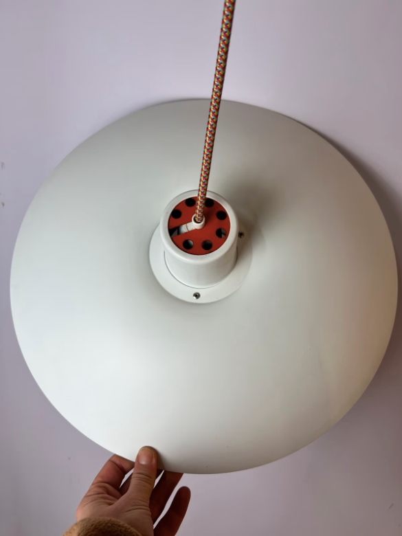 Lamellenlampe PH4/3 weiß von Poul Henningsen für Louis Poulsen
