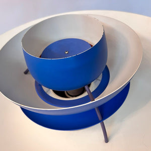 Lamellenlampe PH5 blau von Poul Henningsen für Louis Poulsen