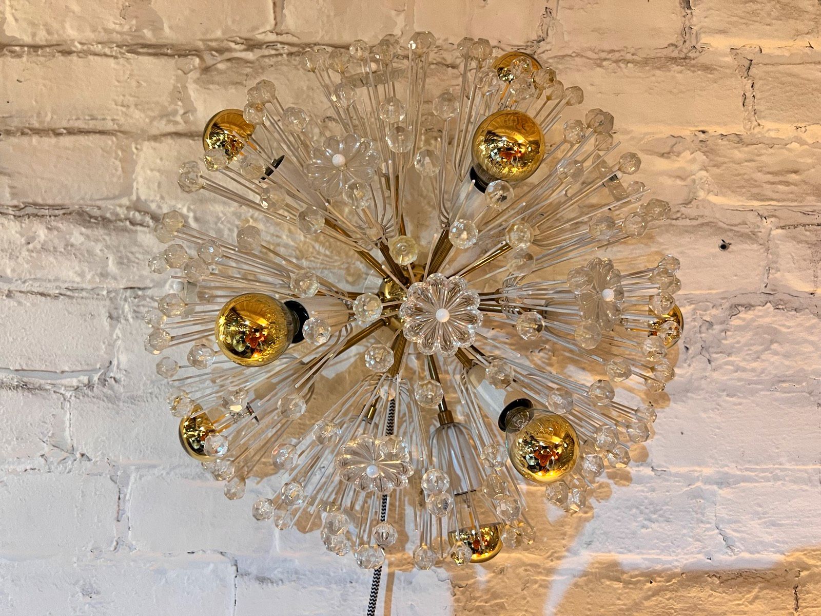 Wandlampe Pusteblume von Emil Stejnar für Rupert Nikoll