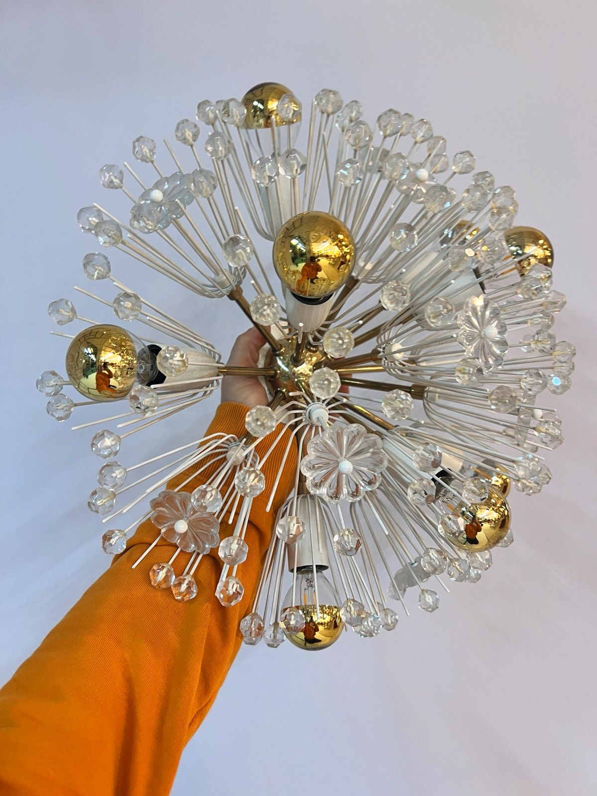 Wandlampe Pusteblume von Emil Stejnar für Rupert Nikoll