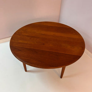 Runder Couchtisch Teak von Niels Bach