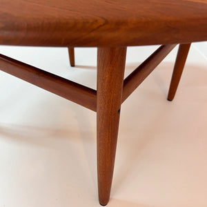 Runder Couchtisch Teak von Niels Bach
