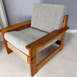 Safari Sessel creme Leinen