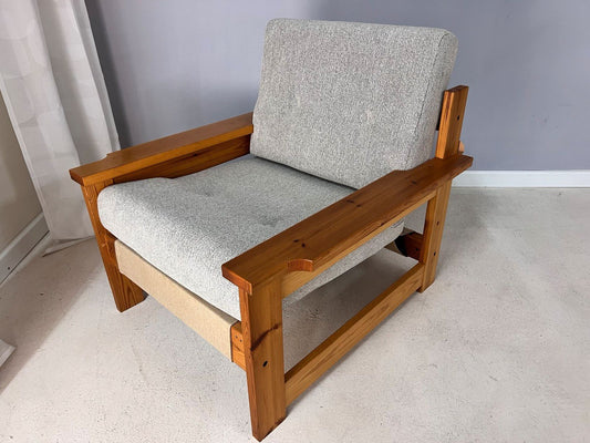 Safari Sessel creme Leinen
