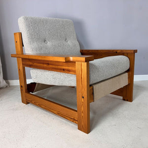 Safari Sessel creme Leinen