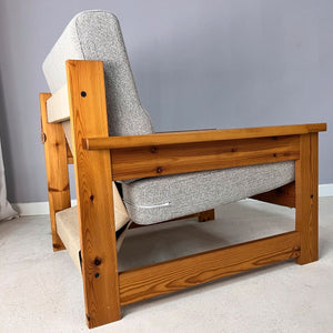 Safari Sessel creme Leinen