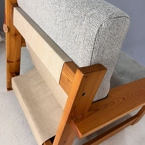 Safari Sessel creme Leinen