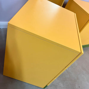 Set: Schuhschrank, Kommode und Spiegel gelb grün von Schönbuch