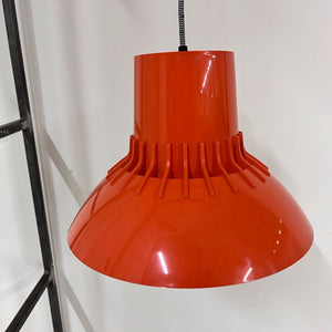 Hängelampe Solar rot Kunststoff von Svend Middelboe für Nordisk