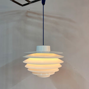 Lamellenlampe Modell Verona weiß von Svend Middelboe für Thorn