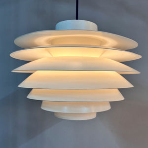 Lamellenlampe Modell Verona weiß von Svend Middelboe für Thorn
