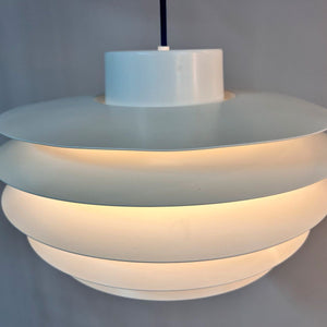 Lamellenlampe Modell Verona weiß von Svend Middelboe für Thorn