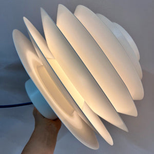 Lamellenlampe Modell Verona weiß von Svend Middelboe für Thorn