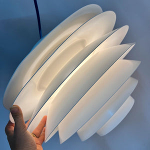 Lamellenlampe Modell Verona weiß von Svend Middelboe für Thorn