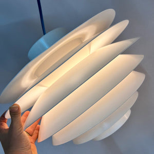 Lamellenlampe Modell Verona weiß von Svend Middelboe für Thorn