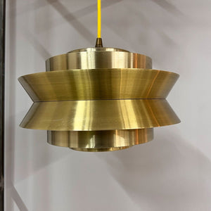 Lamellenlampe gold gelb von Carl Thore