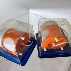 Tischlampe orange weiß Opalglas in Originalverpackung