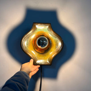 Wandlampe grün orange Keramik von Hustadt